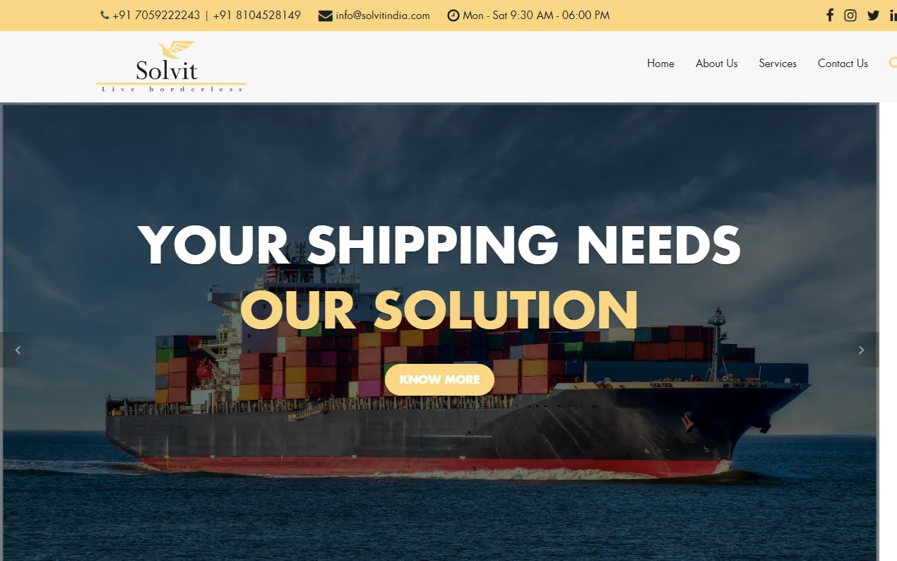 Solvit India — website designed by Social Dealers